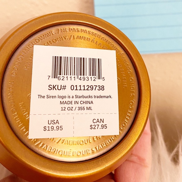 NWT Starbucks Lilac Mandarin Tricolor Ombré Vacuum Insulated 12 oz SS Tumbler - Picture 2 of 3